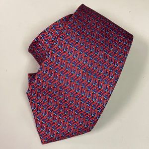 Burberry anchor silk tie